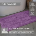 thumbnail image 5 of Home Weavers Classy Bathmat 100% Cotton Tufted Bath Rug, Extra Soft and Absorbent Bath Rugs, Machine Washable bath rugs for Bathroom, 21"x34" Rectangle, Purple, 5 of 10