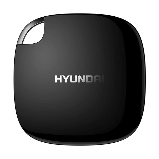 Hyundai 512GB Ultra Portable Data Storage Fast External SSD, PC/MAC/Mobile- USB-C/USB-A, Dual Included, Piano Black HTESD500PB - Walmart.com