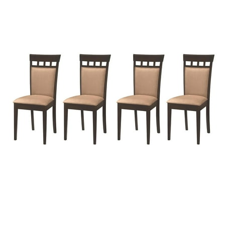4 Chairs Coaster - Coaster Home Furnishings Gabriel Wheat Back Side Dining Room Chairs (4 Pack)