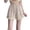 Khaki, variant on QHFBli Women Satin Silk Lace Trim Shorts Silky Low Rise Boxer Shorts Silk Satin Shorts For Elegant Lace Trim Sleepwear Lightweight Breezy Casual Comfortable Pajama Bottoms White M
