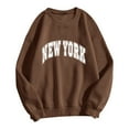 thumbnail image 1 of WEAIXIMIUNG Sweatshirts Mama pour Femmes Manches Longues Col Rond Imprimé Lettre Pull Sans Capuche Blouse Ajustée, 1 of 4