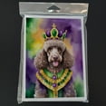 thumbnail image 3 of Chocolate Poodle King of Mardi Gras Greeting Cards Pack of 8 7 in x 5 in, 3 of 3