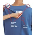 thumbnail image 2 of Silverts 264501305 Womens Cozy Open Back Adaptive Fleece Hospital Robe, Light Mauve - Extra Large, 2 of 2