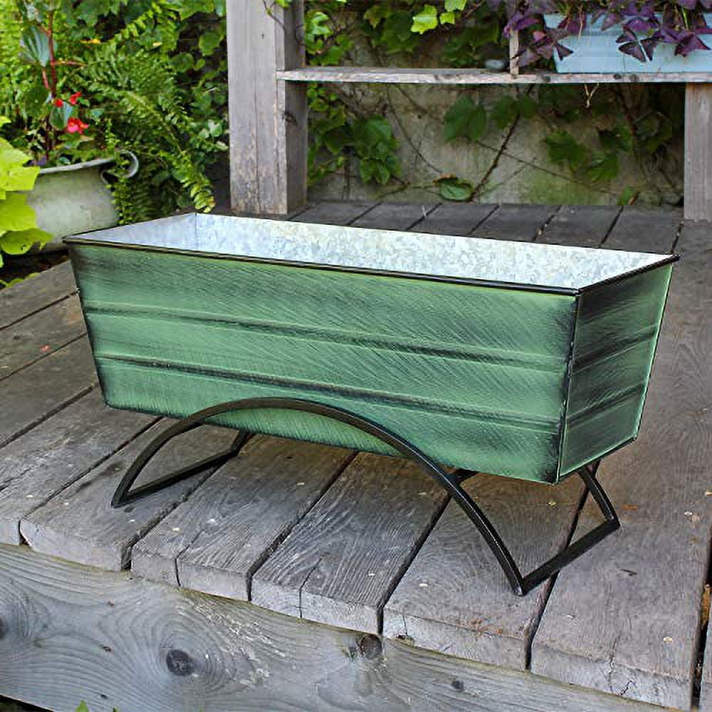 Achla VFB-05-S Flower Planter Box with Odette Stand, Green - Medium