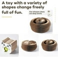 thumbnail image 3 of Twisty Paws Cat Toy, Elvessa Cat Toy, Magic Organ Kitty Scratching Board, Reversible Infinity Interactive Cats Cardboard Kitten Scratcher Pads for Indoor Cats (2pcs), 3 of 8