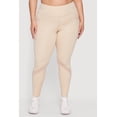 thumbnail image 3 of Women's Plus Size High Waisted Mesh Detail Leggings with Pockets, 3 of 5