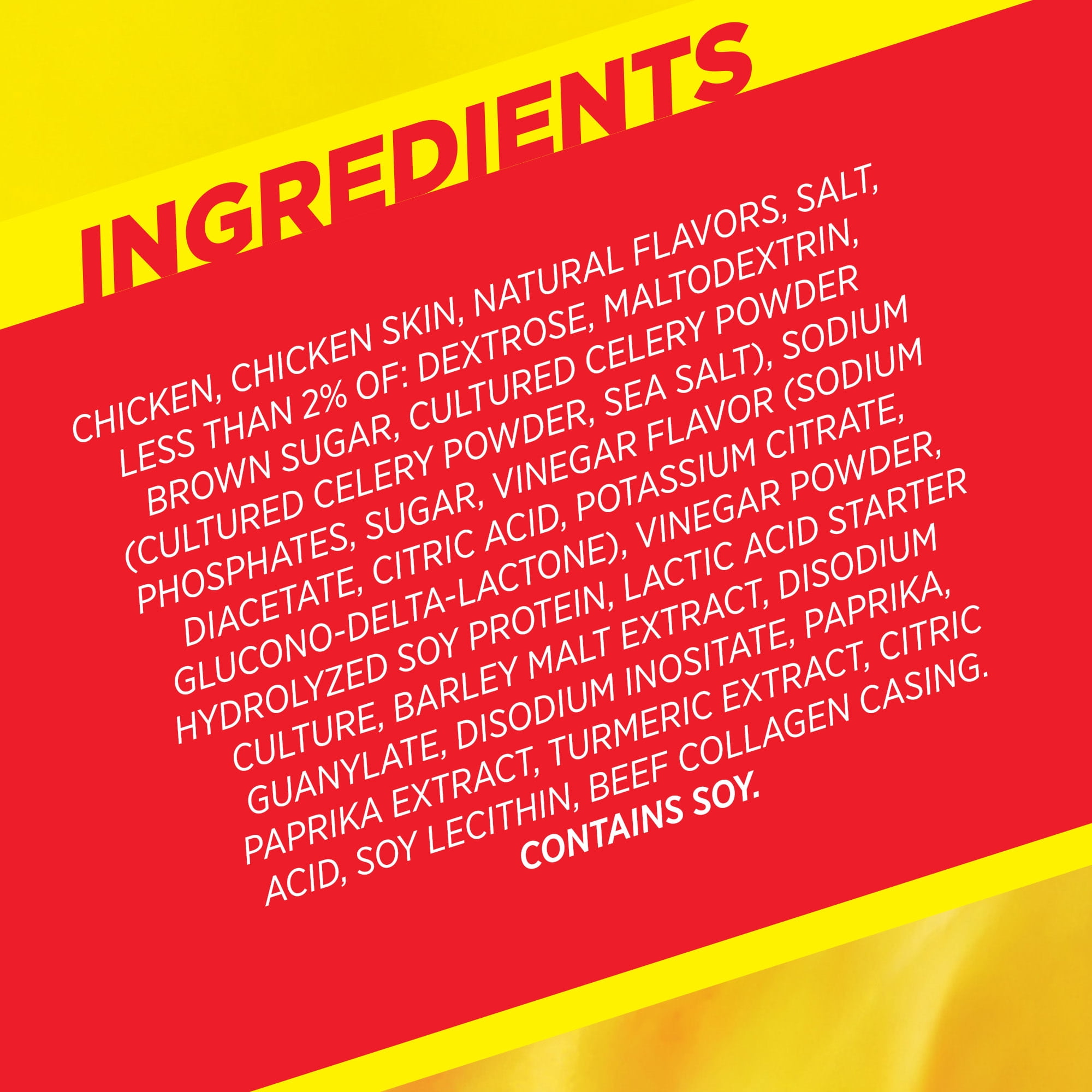 Slim Jim Giant Chicken Sticks, Buffalo Wild Wings Hot, 6g Protein per Stick, 0.97oz.