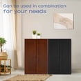 thumbnail image 5 of Bathroom Storage Cabinet, Freestanding Wooden Floor Cabinet with Adjustable Shelf and Double Door, Modern Wood Storage Cabinet for Bathroom, 5 of 8