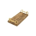 thumbnail image 3 of Huntley Equestrian Wooden Tray with Gold Bit Handles (Rectangle), 3 of 6
