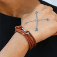 thumbnail image 2 of BeBajrang Nautical Rope Anchor Wrap Bracelet, 2 of 4