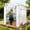 8x6 Clear White, variant on EAGLE PEAK 8'x6' Portable Walk-in Greenhouse, Instant Pop-up Fast Setup Plant Gardening Greenhouse, Roll-up Zippered Doors and Windows, Green