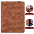thumbnail image 2 of for iPad Air 13 inch (2025 M3/2024 M2) Case, Rhombus Grid Pattern Multiple Viewing Angles Stand Slim Folio Cover (Brown), 2 of 7