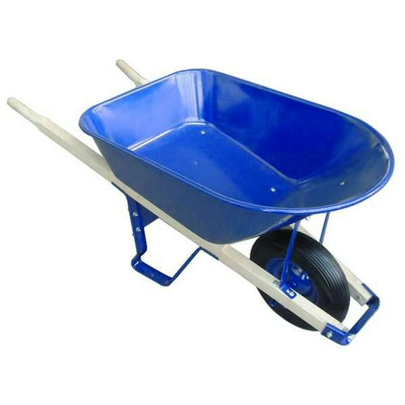 Westward Wheelbarrow,Steel,6 Cu. Ft.,Flat Free 10G167