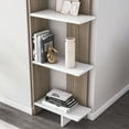 thumbnail image 4 of Alice 67" Corner 5-Shelves Bookcase , Cordoba White, 4 of 8