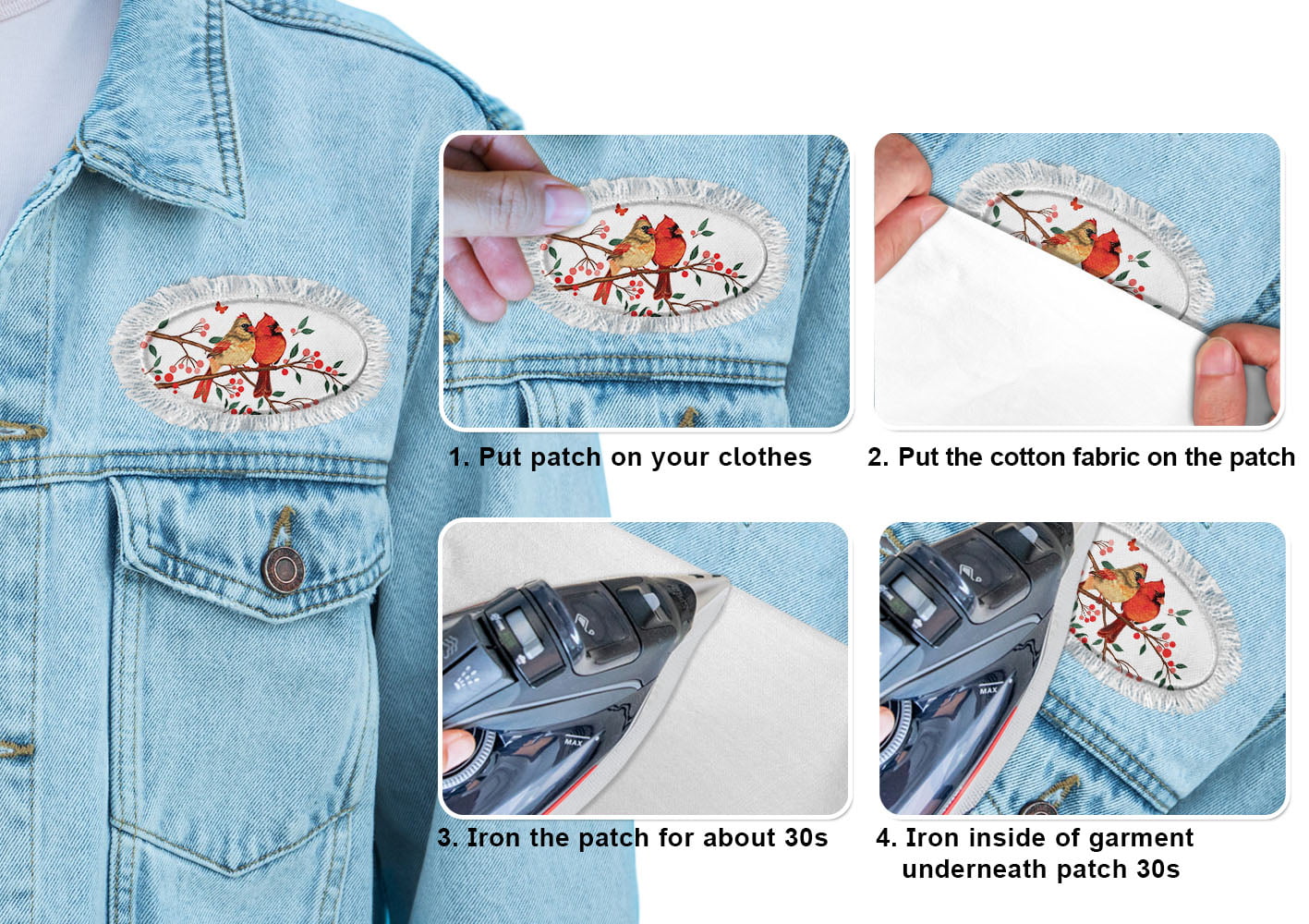 Number Patch Iron on 7 Patches Embroidered Sew on for Clothes Jacket Jeans  Craft 1.5 x 2 Inch Brown 3pcs