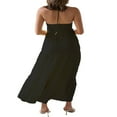thumbnail image 4 of Robe Longue Y2k pour Femmes Bretelles Spaghetti Col en V Robe Maxi Dos Nu Vacances Anniversaire Plage Robe d'Été, 4 of 5