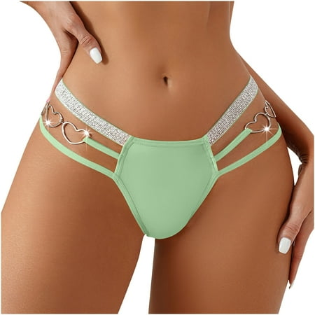 Plus Size Womens Underwear Women s Lace Underwear Mid-Waisted Ice Silk Full Cover Underwear Soft Satin High Waisted Panties Lightweight Breathable Underpant Briefs Green
