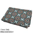 thumbnail image 5 of Ethnic Floor Pillow Lounger Cover, Mandala Like Repeating Shapes Oriental Eastern on Pastel Backdrop, Nap Mat Printed Fabric Case for 5 Pillows, 88" x 27", Rose Teal and Dark Peach, by Ambesonne, 5 of 5