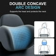 thumbnail image 3 of Car Headrest & Lumbar Support Set - Ergonomic Neck Pillow & Back Cushion for Pain Relief, Memory Foam, 3 of 7