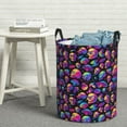 thumbnail image 7 of KLL Skull rainbow star mushroom Waterproof Foldable Laundry Hamper Bucket with Handles for Storage Bin,Kids Room,Home Organizer (Medium ), 7 of 7
