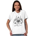 thumbnail image 5 of Illuminati Pyramid All Seeing Eye Women's Graphic T Shirt Tees Brisco Brands L, 5 of 5