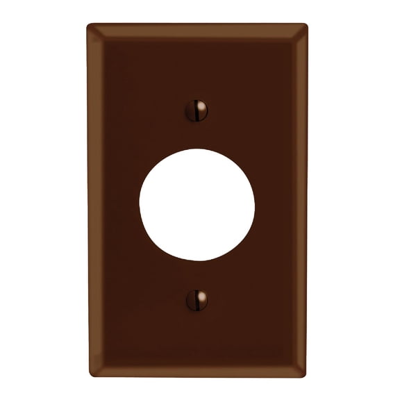 WALLPLATE 1 RECEP BRN (Pack of 1)
