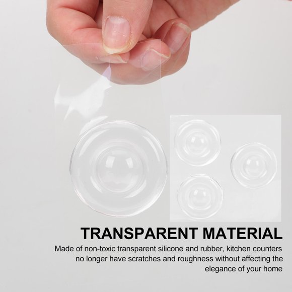 AURARMLET 6Ud Protectores De Pared Para Puertas De Silicona Transparentes Antiimpacto Y Antirruido Para Hogar