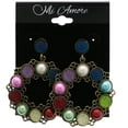 thumbnail image 2 of Mi Amore Dangle-Earrings Gold-Tone/Multicolor, 2 of 2