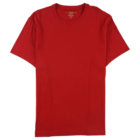 Club Room Mens Crew Neck Basic T-Shirt, Red, Small