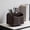 Coffee, variant on NWOKYZGH 360°Rotating Remote Control Holder, PU Leather TV Remote Caddy Organizer Basket Storage Box with 5 Compartments for Pen, Art Supplies, Makeup Brush, office Desk Table Accessories