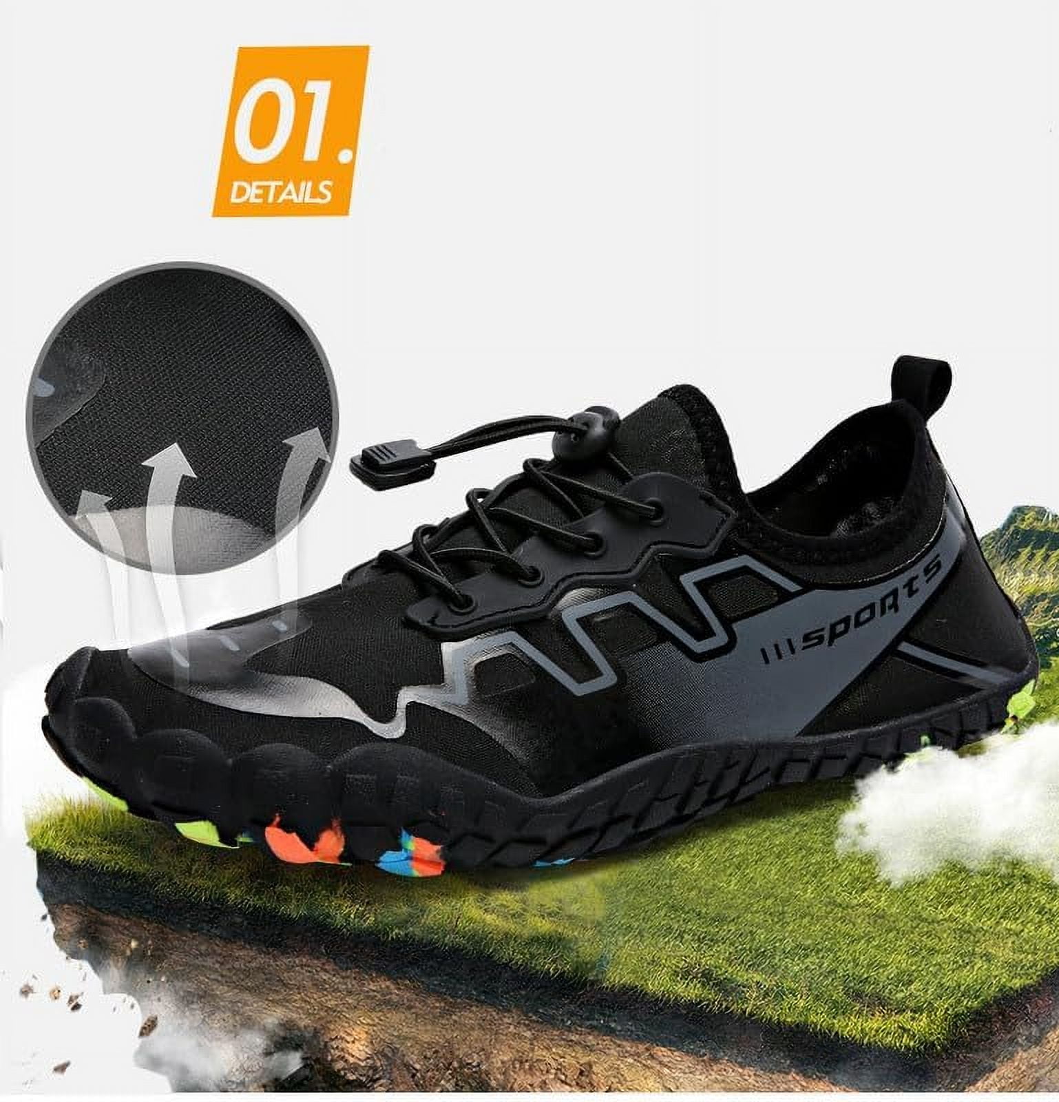 Water Shoes Men Women Beach Shoes Swim Shoes Wading Shoes Non-Slip Quick-Dry Hiking Shoes Barefoot Comfortable Trail Running Shoes Toe Shoes for Walking Fishing Diving Surfing Yoga