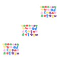 thumbnail image 1 of bedienty 1 Set Printing Stamper Colorful Supple Early Learning Kids' Sponge Set Cartoon Drawing Gifts for School Kindergarten Family Random Pattern 3Set, 1 of 6