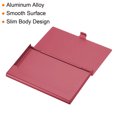 thumbnail image 4 of Uxcell Professional Business Card Holder Aluminum Slim Pocket Credit Card Case, Red 4 Pack, 4 of 5