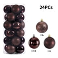 thumbnail image 3 of 24 bolas navideñas para árbol de Navidad, adornos para árbol de Navidad, colgantes para árbol de Navidad, suministros para fiestas navideñas en casa, decoraciones navideñas, 3 of 5