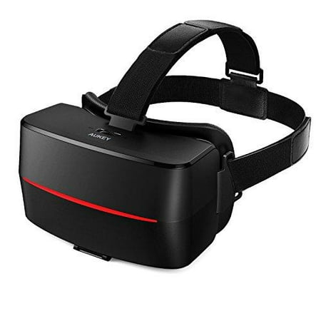 aukey virtual reality headset, vr goggles for iphone, nexus 5x, and other 4.7 - 5.2 smartphones