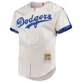 thumbnail image 2 of Men's Mitchell & Ness Jackie Robinson Gray Brooklyn Dodgers Cooperstown Collection Authentic Jersey, 2 of 3