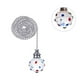 thumbnail image 2 of Inteprter 2 uds cadena de luz de ventilador extensión de cadena de tracción de acero inoxidable línea de bola de cristal colgante decorativa Iluminación novedosa Inteprter HA001256-00B, 2 of 6