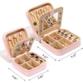 thumbnail image 3 of GFDYREE Jewelry Organizer Box, Jewelry Organizer Travel Jewelry Case Ring Organizer Necklace Organizer Earring Organizer Box Jewelry Travel Organizer Small Jewelry Organizer Initial M, 3 of 7