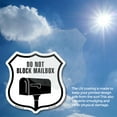 thumbnail image 6 of Do Not Block Mailbox 6 inch X 6 inch Shield Shaped Commercial Grade Plastic Sign Weather Resistant Made in the USA, 6 of 6