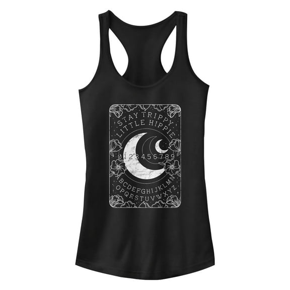Junior's Lost Gods Stay Trippy Little Hippie Tarot Card  Racerback Tank Top