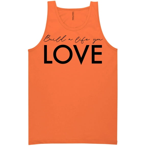 Build A Life You Love Neon Tank Top