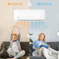 thumbnail image 6 of Cooper & Hunter 30000 BTU 230V Wall Mounted Mini Split Heat Pump Air Conditioner With 16ft Kit Cover 2000 Sq Ft WiFi, 6 of 16