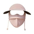 thumbnail image 4 of Mascarilla facial de verano multifuncional con protección solar para correr y montar a caballo. rosa, 4 of 9