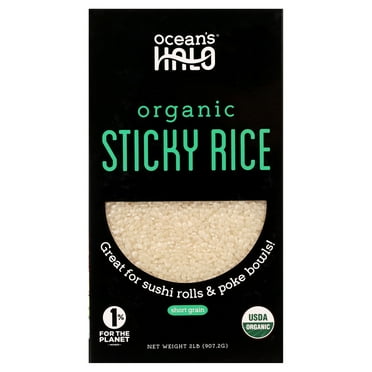 Ocean's Halo Organic White Sticky Sushi Rice, 2 lb.