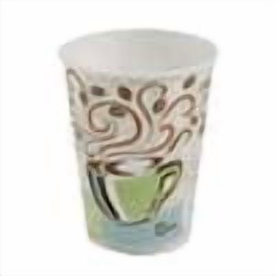 PerfecTouch 8 oz. Disposable Paper Cups, Hot Drinks, Coffee Haze Design, 50/Sleeve, 20 Sleeves/Carton