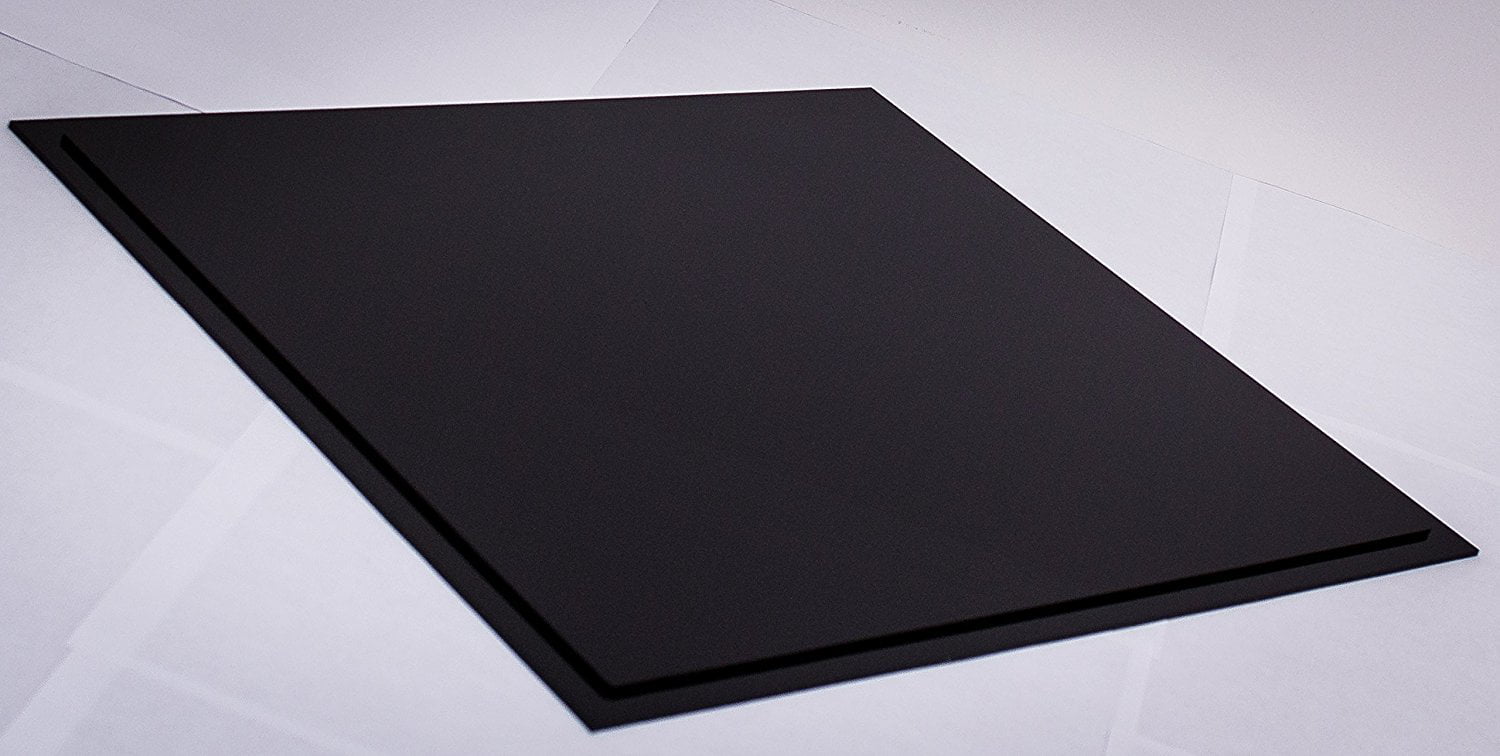 Clear Acrylic Photo Album Display Case 15 x 15 x 6 (A030A/BK07) Black Base