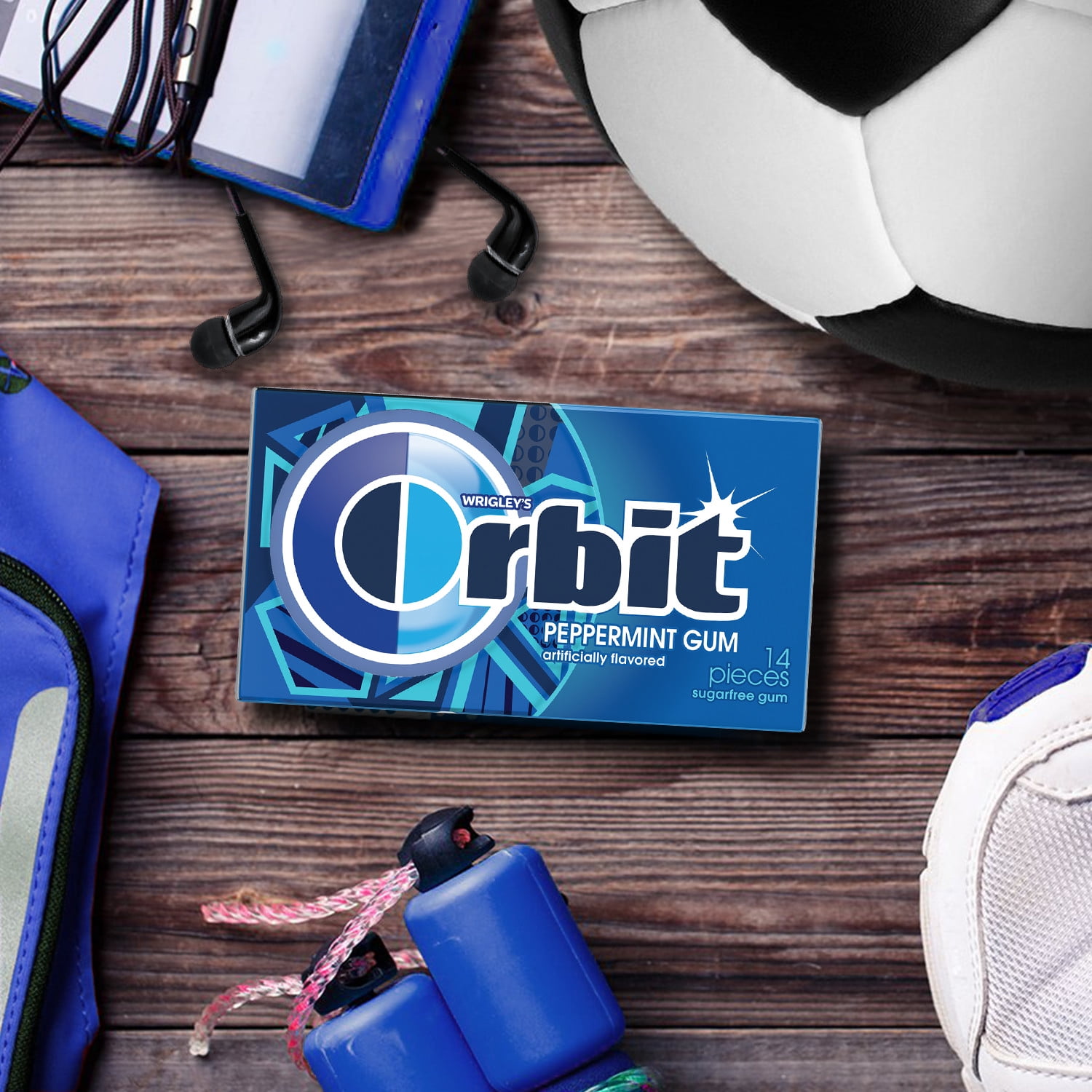 (4 pack) Orbit Peppermint Sugar Free Chewing Gum Travel Essentials - 3 Ct Pack