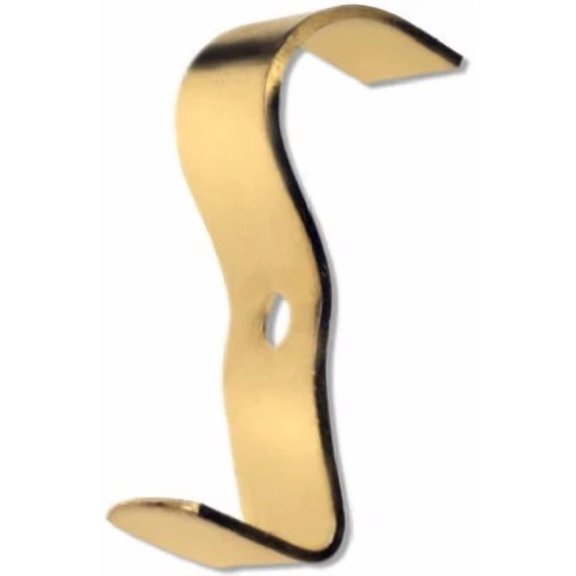 Wide Molding Hook, Brass-Plated, 2-Pc. -50571