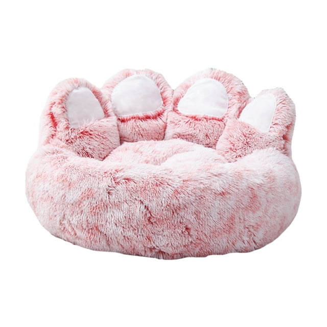 Cama para perros de peluche Cama para mascotas con forma de pata de oso para gatos