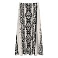 thumbnail image 2 of Black And White Damask Stripes Women High Waist Midi Skirt Elegant Midi Skirt High Waist A-line for Women, 2 of 4